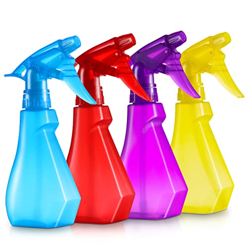 DilaBee 8oz Spray Bottles 4-Pack, BPA-Free Multi-Color