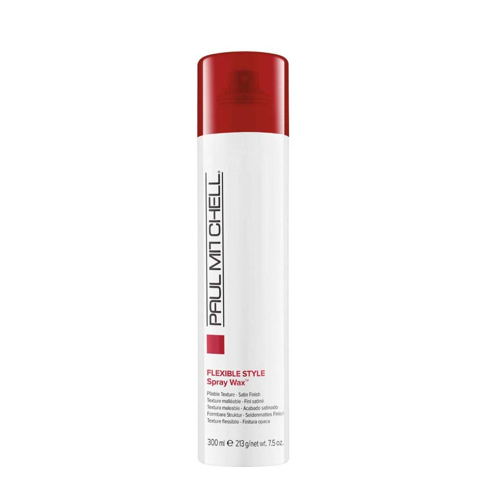 Paul Mitchell Spray Wax, Pliable Texture, Satin Finish, For All Hair Types Especially Fine to Medium, 7.5 oz.