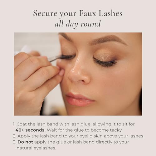 House of Can't Lash Without Set - Complete Lash Kit Includes Iconic Lite Faux Mink Lashes, Clear Lash Glue, and Precision Applicator - Effective For All Day Wear