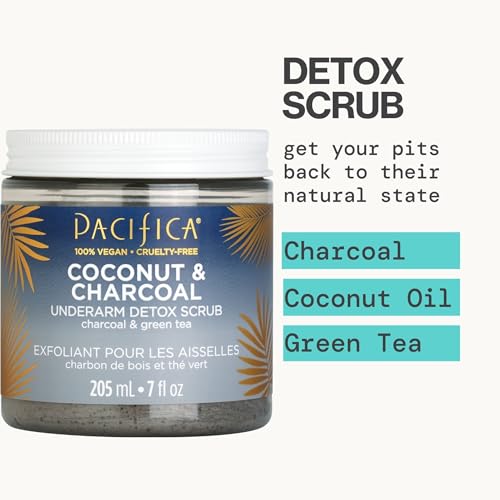 Pacifica Underarm Body Scrub - Armpit Detox Coconut & Charcoal