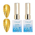 3D Water Droplet Effect Top Coat Gel - 2x15ml Non-Wipe UV/LED