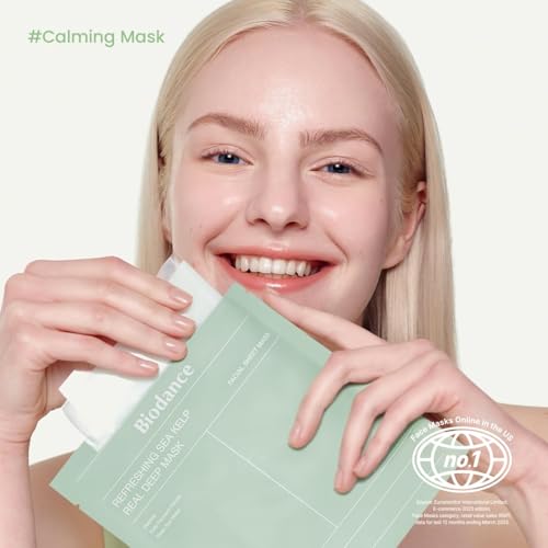 BIODANCE Clear Glow Mask Duo: Bio Collagen & Sea Kelp Real Deep Mask, Gel Face Mask Set for Glass Skin, Pluming, Calming, Korean Skincare Set, Korean Skin Care, Facial Mask Set