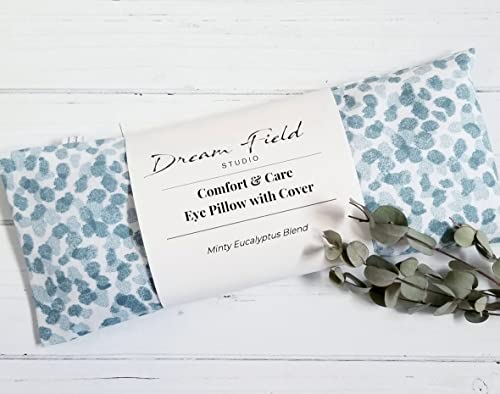 Mint Eucalyptus Eye Pillow with Removable Washable Cover