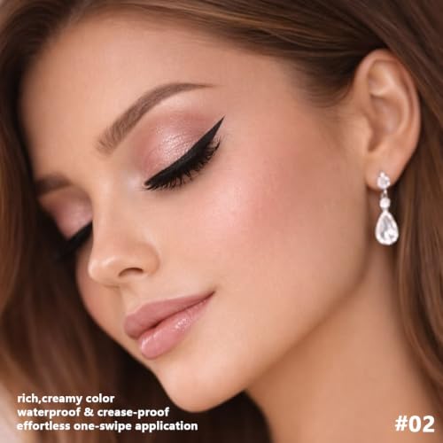 Liquid Eyeshadow Single Shade, Waterproof Matte & Shimmer