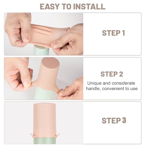 Travel Leak Proof Bottle Covers - 8 Silicone Sleeves for Toiletries