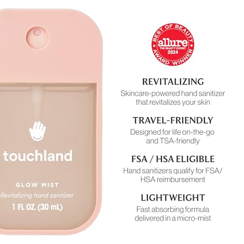 Touchland Glow Revitalizing Hand Sanitizer Spray - Travel Size