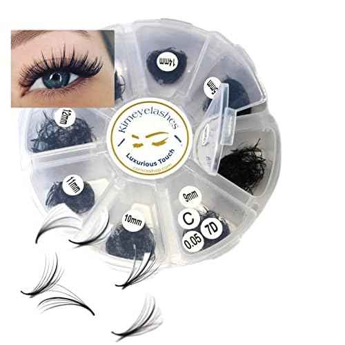1000 Premade volume fans Mixed lengths 9-16mm loose Fans C, D Curl. Handmade eyelash extensions supplies Russian volume lash Wispy promade fan 4D 5D 6D 7D 8D 9D 10D (7D Wispy 0.05 - Curl D)