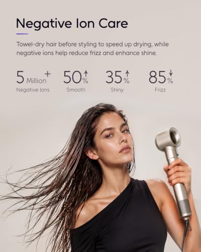 7MAGIC 6-in-1 Hair Dryer Brush Styler, 110,000 RPM