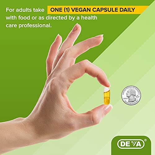 DEVA Vegan Nutrition Black Cumin Seed Oil, Cold-Pressed, Unrefined, 90 Vegan Capsules, 1-Pack