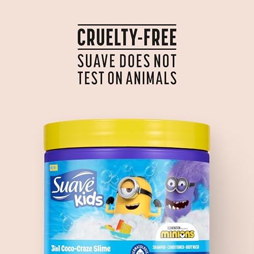 Suave Kids Minions 3-In-1 Shampoo Conditioner Body Wash, 13.5 oz
