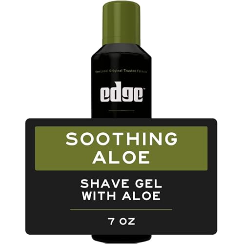 Soothing Aloe Shave Gel Men Shave Gel by Edge, 7 Ounce ( 3 Pack )