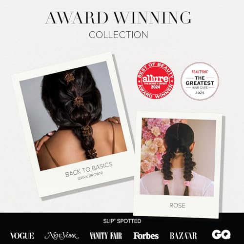 slip Skinny Scrunchies in Holiday Cracker Packaging: Anti-Crease, Anti-Breakage Slipsilk¢â Design Protects Delicate Hair | Includes 10 Pure Silk Scrunchies, Jean