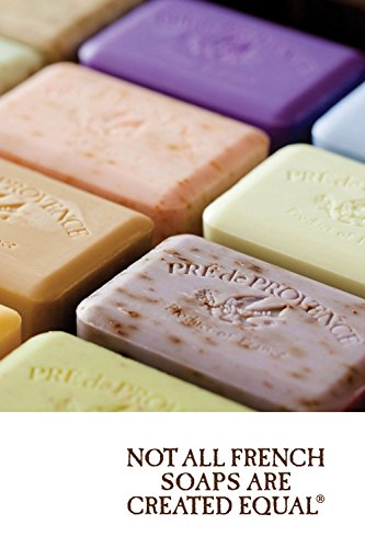 Pre de Provence Artisanal Soap Bar, Enriched with Organic Shea Butter, Natural French Skincare, Quad Milled for Rich Smooth Lather, Lavender, 8.8 Ounce