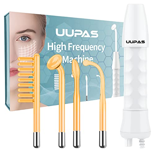High Frequency Facial Wand with 4 Orange Glass Tubes