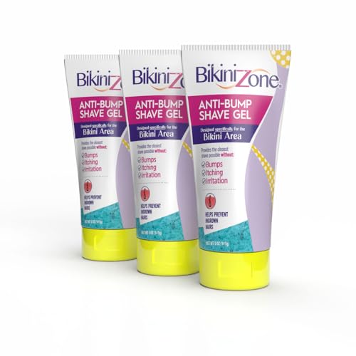 Anti-Bump Shave Gel for Sensitive Areas - 5 Oz, Pack of 3, Bikini Zone