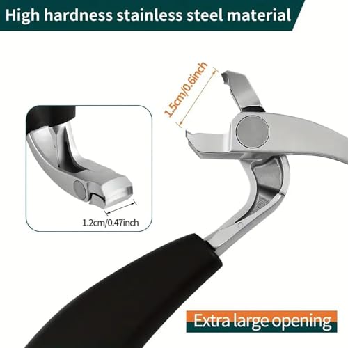 Heavy Duty Toe Nail Clippers with Long Ergonomic Handle