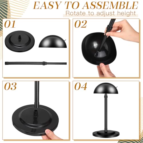 Tatuo 8 Pcs Adjustable Wig Stand Set, 9.8"-18.9" Height