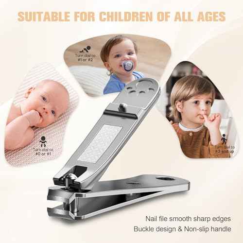 FERYES Kids Nail Clippers - Small Jaw Precise Baby Nail Trimmer Fingernail Clippers for Toddler, Child, Infant - Safe & Precise Nail Grooming Tool for Baby