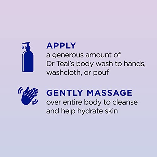 Dr Teal's Body Wash & Sleep Spray Bundle with Melatonin, Lavender & Chamomile - Pack of 4, 24 fl oz & Pack of 3, 6 fl oz