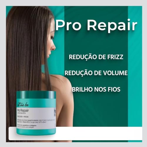 Let Me Be Pro Repair Ultra Mask BTX 1kg / 35.27 oz ? Deep Conditioning Hair Mask for Damaged, Dry, Bleached, or Chemically Treated Hair ? Intense Nourishment, Shine & Smoothness ? Pro Repair