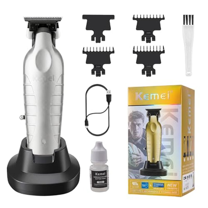 KEMEI 2099 Professional Cordless Hair Clipper with Charging Dock