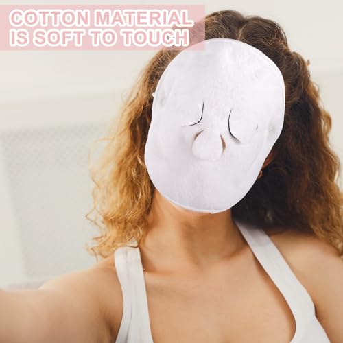 4-Pack Reusable Hot Cold Compress Facial Towels for Spa Skin Care