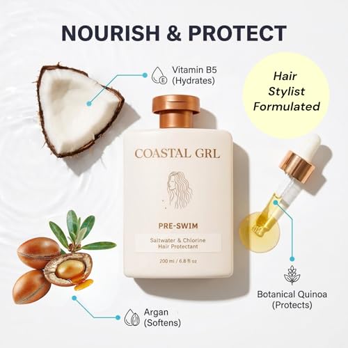 Coastal Grl Pre-Swim Leave-In Conditioner - Hair Protection from Saltwater & Chlorine - 6.8 fl oz