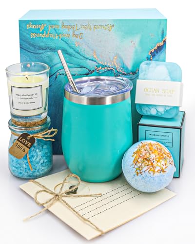 Birthday Gifts for Women, Mothers Day Gifts - Bath Relaxing Spa Gift Basket Set, Self Care Gifts Unique Anniversary Gifts Idea for Mom Women Her Best Friends Sister Wife Girlfriend Coworker Teacher