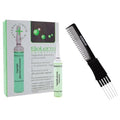 Salerm Cosmetics Vegetable Placenta Restructurer, Strengthens Hair, Prevents Thinning & Hair Loss, Contains Keratin (w/Sleek Teasing Comb) (4 Phials of 0.44 oz (PACK OF 1))