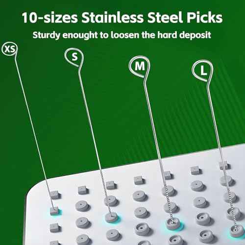 Shower Head Cleaner Tool Set, Multi-Size Shower Head Cleaning Brush for Small Hole Anti-Clogging Nozzle with Storage Boxes, Picks Fitting Nozzle Unclogger for Household Bathroom (30 Pcs)