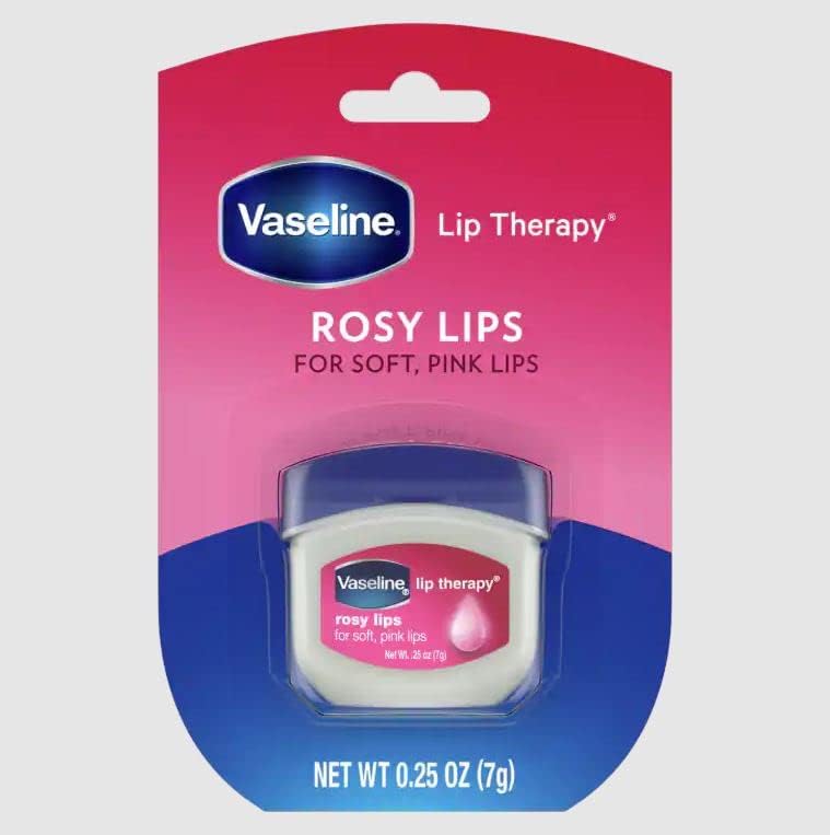 Vaseline Lip Therapy Rosy Lips Flavor Dry Chapped Lips 0.25 Oz (7g)