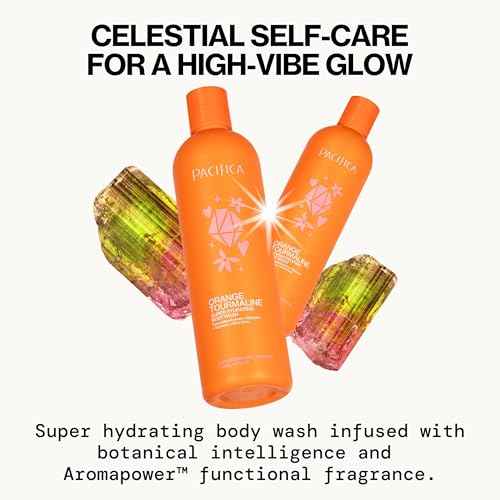 Pacifica Body Wash - Orange Tourmaline Super Hydrating Body Wash - Bath & Shower Gel - Clean Beauty, Vegan & Cruelty-Free Dermatologist Tested
