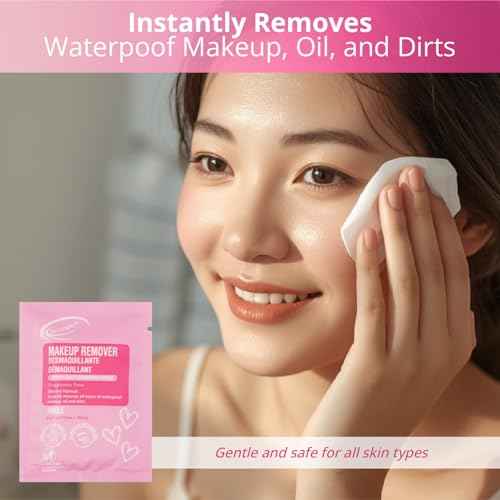 Air Jungles Makeup Remover Wipes Singles 25 Count (Pack of 2), Extra Large 6" x 8", Fragrance-Free, Removes Makeup and Oil, Ultra-Soft Cleansing Wipes, Alcohol Free