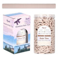500 PCS Off-White Baby Hair Ties - No Damage Cotton Ponytail Holders