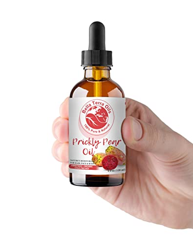 Bella Terra Oils - Prickly Pear Seed Oil 2oz - The Essence of Prickly Pear Cactus, A Haven of Vitamin A & Magnesium, an Elegant Addition to Your Routine