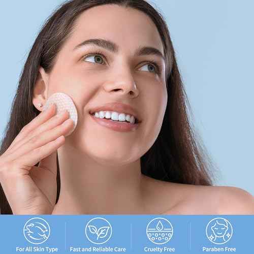 Glycolic Acid Pads, Exfoliating Toner Pads for Facial Radiance, Dual Action Gentle Face Pad for Deep Cleaning Effect |Peels & Daily Skin Renewal |Salicylic Acid & Vitamins B3 |70 Count