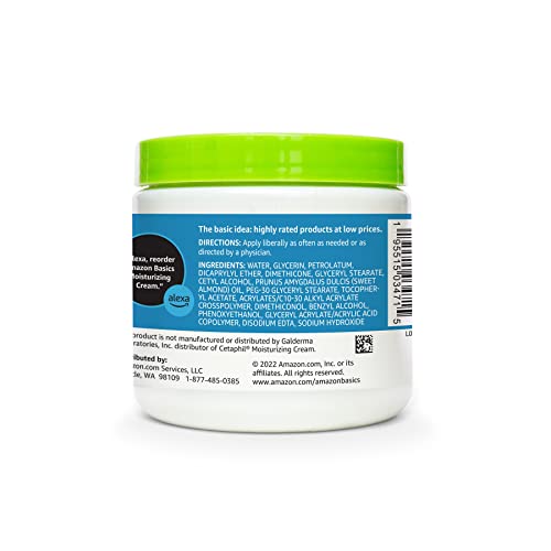 Amazon Basics Ultra Moisturizing Skin Cream for Dry & Sensitive Skin, Dermatologist Tested, Fragrance Free, 16 Ounce, 1 Pound (Pack of 1) (Previously Solimo)