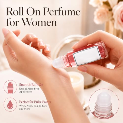 Omexry Venom Pheromone Perfume Collection for Women - 5PC Roll-On Fragrances, Long-Lasting & Portable