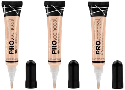 L.A. Girl HD Pro Concealer Buff 0.28 oz (Pack of 3)