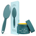 Bare August Glass Foot File & Foot Cream Bundle for Dry, Cracked Heels & Feet