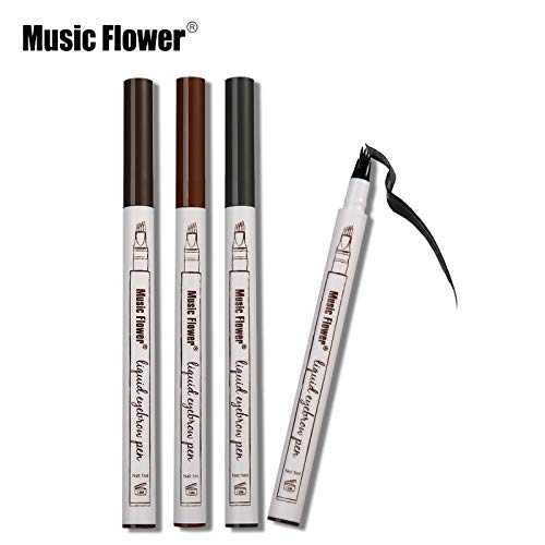Music Flower Four Tip Eyebrow Tattoo Pen - 24Hr Waterproof