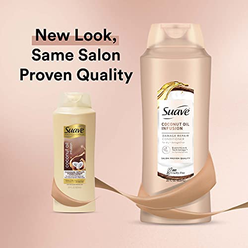 Suave Professionals Repairing Conditioner For Soft and Smooth Hair Coconut Oil Infusion Hair Conditioner for Moisture 28 oz (Pack of 2)