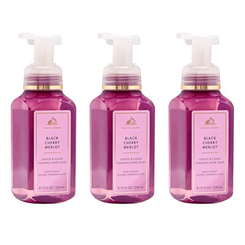 Bath & Body Works Black Cherry Merlot Foaming Hand Soap, 3-Pack