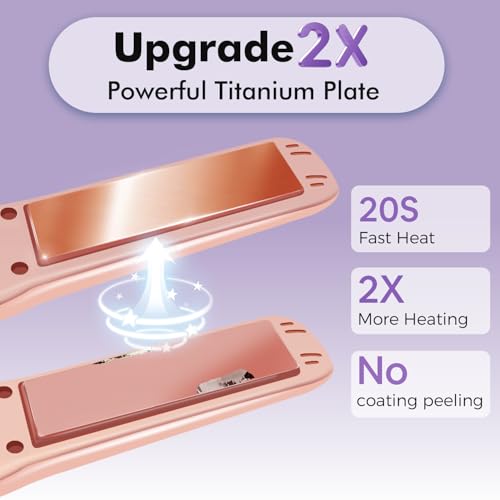SUNMAY Cordless Hair Straightener Titanium Portable Travel Flat Iron USB-C