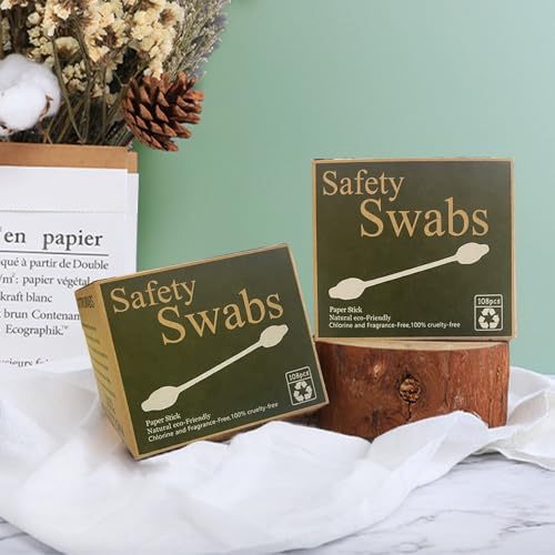 Safety Cotton Swabs with Large Tip 216PCS for Babies & Kids