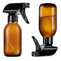4 oz Amber Glass Spray Bottles - 2 Pack, 360° All-Angle Nozzle, UV Protection