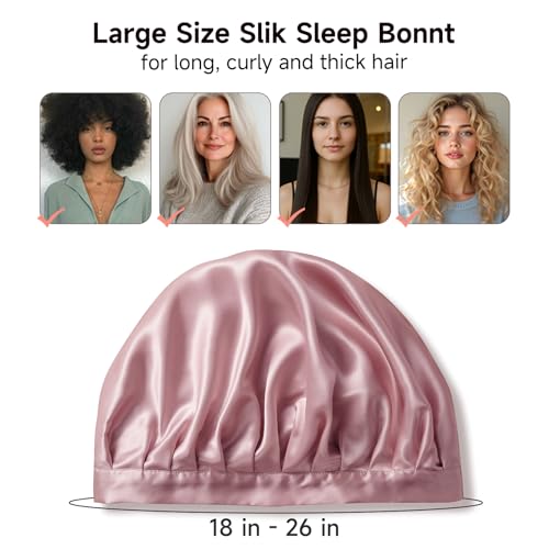 Mulberry Silk Bonnet for Sleeping Women – 22 Momme Double Layer