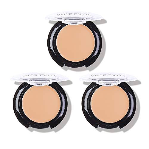 3 Pack Full Coverage Concealer Cream Makeup, Waterproof Matte Smooth Concealer Corrector for Dark Spot Under Eye Circles/Blemishes (3¡¿5g/0.18Oz, #30 Light Natural)