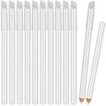 Blulu 12-Piece 2-in-1 White Nail Whitening Pencils with Cuticle Pusher