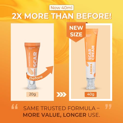ABERA Scar Cream (Upgrade) - Skin Regeneration & Repair Cream - Heals Wounds, Promotes New Skin Formation, Soothes Scratches, Eczema, and Damaged Areas (1.41 Oz Per Item)